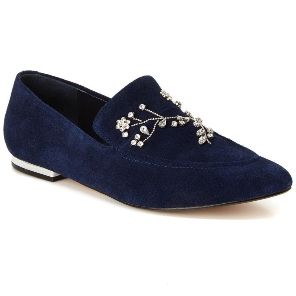 Nanette Lepore Gloria Crystal Embellished Loafers